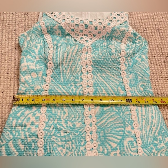 Lilly Pulitzer Macfarlane Shorely Blue Shift Dress - Picture 8 of 10